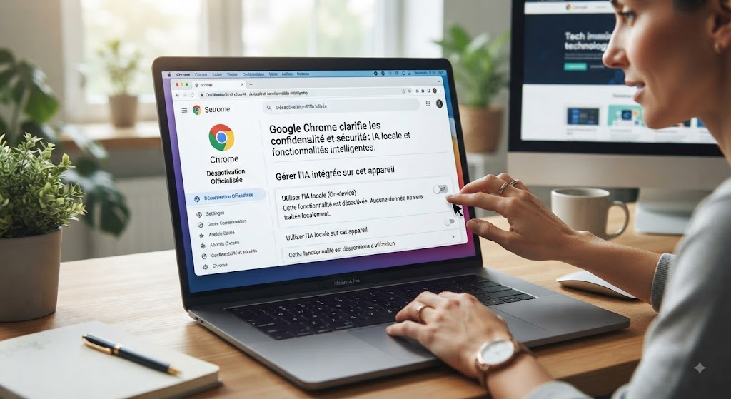 Google Chrome clarifie les conditions d’utilisation de son IA locale et officialise sa désactivation