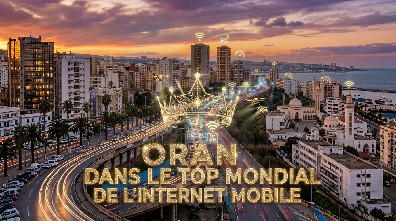 Classement Ookla : Oran et Alger dans le top 50 mondial de la vitesse de l'internet mobile