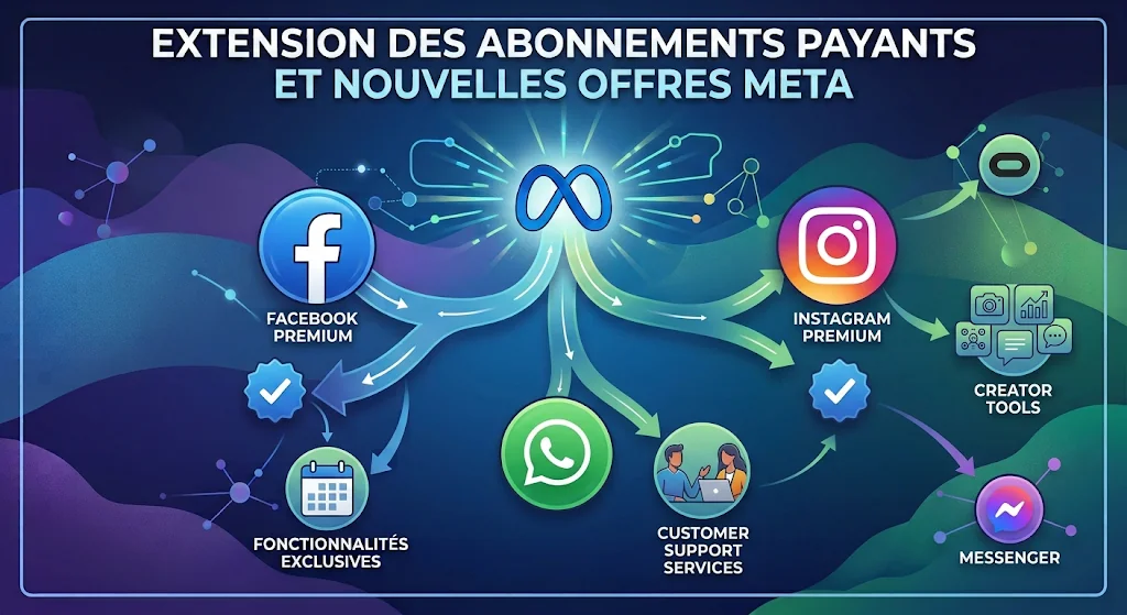 Évolution des offres d'abonnement payant et introduction de nouvelles formules chez Meta