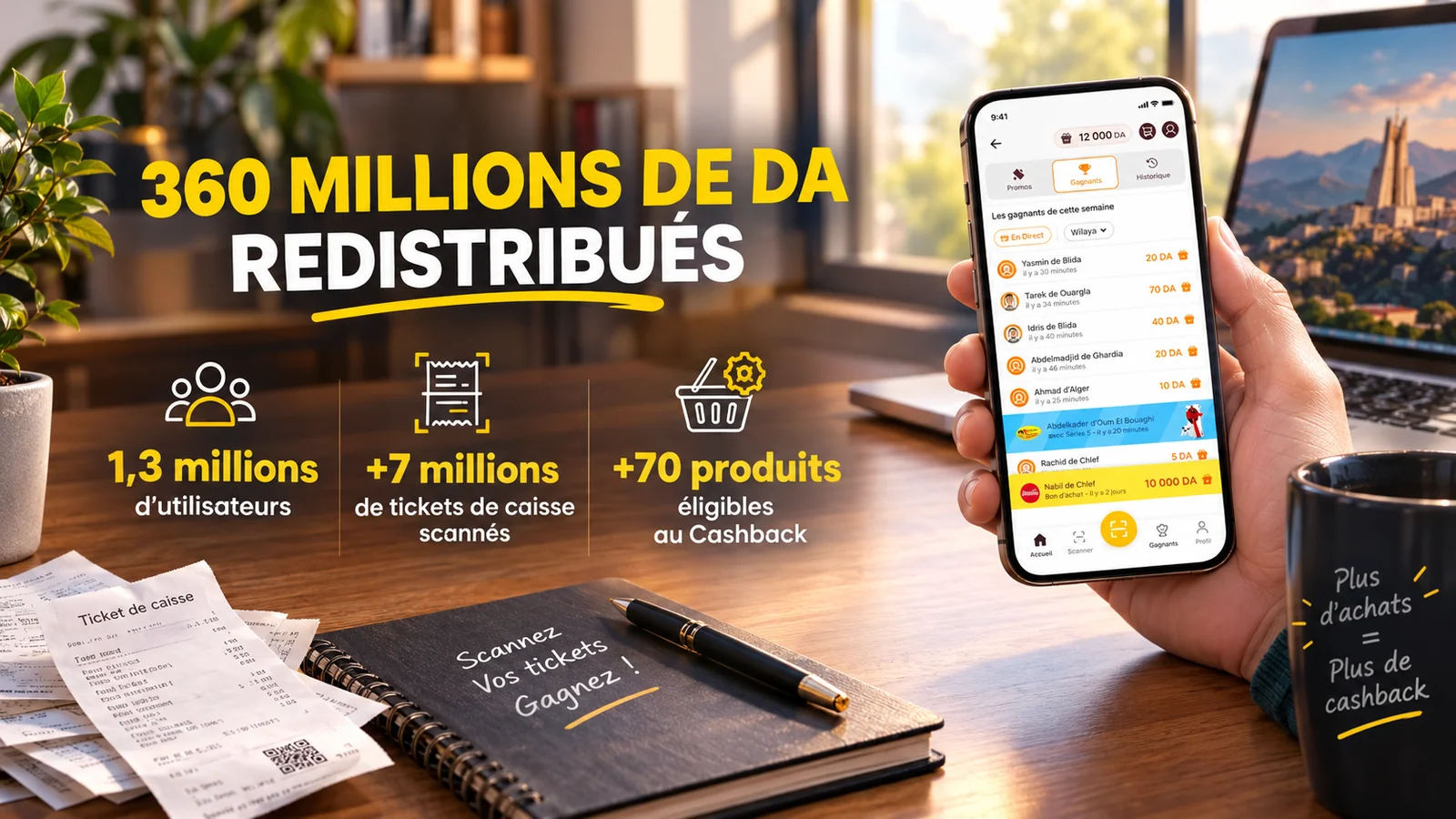 Bilan de l'offre cashback de temtem en Algérie